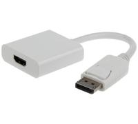 Gembird A-DPM-HDMIF-002-W Displayport M to HDMI Adapter 10 cm White