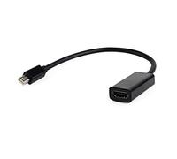 Gembird A-MDPM-HDMIF-02 Mini Displayport HDMI Black Cable Adapter (Mini Displayport, HDMI, Male connector/Female connector, Black)
