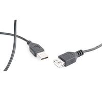 Gembird CC-USB2-AMAF-75CM/300-BK USB Cable 0.75 m USB A Black - USB Cables (0.75 m, USB A, USB 2.0, Black)