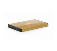 Gembird EE2-U3S-3-GL CAJA External HDD USB 3.0 2.5 Aluminium Cepillado Dorado