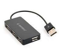 GEMBIRD Gembird UHB U2P4 04 USB Interface Hub 2 0 4 Ports 480 Mbit s Black