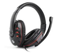 Gembird ghs-402 Binaural Over-Ear Headphones - Black Headband Headphones (PC/Games, Binaural, Blindfold, Black Wire, online, Control)