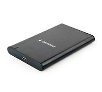 GEMBIRD HDD OR SATA USB Type-C 3.1 Hard Drive Enclosure Black Aluminium