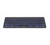 Gembird KB-BTRGB-01-DE Wireless Slimline Keyboard with Bluetooth Technology