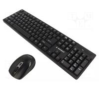 KEYBOARD +MOUSE WRL ENG/DESKTOP KBS-W-01 GEMBIRD New
