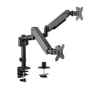 Gembird Mounting Arm for 2 Adjustable Desktop Screens, 17"-32", up to 9 kg Brand