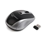 Gembird MUSW-002 Optic Wireless Mini Notebook Mouse in Black and Silver