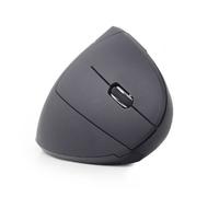 Gembird musw-ergo-01 - Mouse (Right Hand, Vertical Design, Optical, RF Wireless, 1600 dpi, Black)