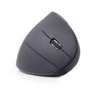 Gembird musw-ergo-01 - Mouse (Right Hand, Vertical Design, Optical, RF Wireless, 1600 dpi, Black)