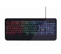 Gembird Rainbow Backlit Multimedia Keyboard Black American Design Brand