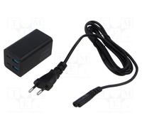 GEMBIRD TA-UC-2A2C-PD65-01-BK Power supply