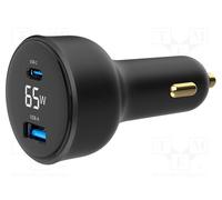 GEMBIRD TA-UC-AC2PD65LCD-CAR-01 USB power supply