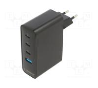 GEMBIRD TA-UC-PDQC100LCD-01-BK Power supply