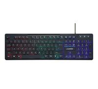 Gembird Teclado (Ingles) Multimedia KB-UML-02 USB, ILUMINACIÓN RGB, DISEÑO DE EE. UU,