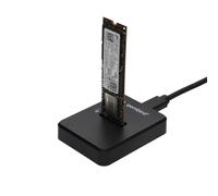 CABLEXPERT Desktop Base USB Type-C M.2 SATA & NVME SSD Drive Docking Station, Black Brand