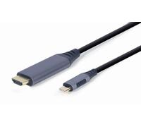 Gembird USB C CABLE - HDMI SPACE GREY 1.8M CC-USB3C-HDMI-01-6