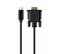 Gembird USB C to VGA M 2M Black Blister Adapter