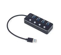GEMBIRD USB Hub UHB-U3P4P-01 Black