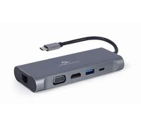 Gembird USB Type-C 7-in-1 Combi Adaptor Space Grey