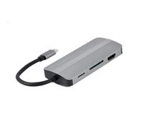 Gembird USB Type-C 8 in 1 Multiport Adapter Silver