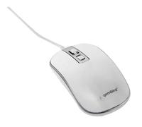 Gembird Wired Optical Mouse USB White Silver