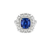 Gemdaia Convertible 5ct Ceylon Royal Blue Sapphire Ring - UK - L / US - 6