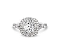 Gemdaia Diamond Double Halo Engagement Ring - UK - J / US - 5