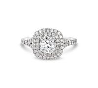 Gemdaia Diamond Double Halo Engagement Ring - UK - L / US - 6