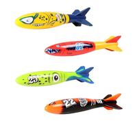 Gemdoit 4Pcs Torpedo Bandits Diving Pool Toys, Swimming Pool Toys for Kids, Summer Swim Dive Training, Summer Fun Swimming Toys, Toys Diving Games Children's Gifts (Torpedo Bandits)
