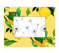 GeMeFv Lemon Tree 5x7 Picture Frame Yellow Wooden Photo Frames for Tabletop and Wall Display,Horizontal and Vertical Formats, Picture Frame Home & Office Decor