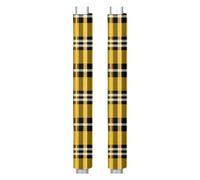 GeMeFv Refrigerator Door Handle Covers Set of 2 Classic Yellow Black Plaid Kitchen Decor Handles Protector for Fridge Microwave Dishwasher DoorAppliance Handle Covers Anti-Skid（Geometric