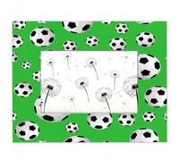 GeMeFv Sport Football 4x6 Picture Frame Wooden Photo Frames for Tabletop and Wall Display,Horizontal and Vertical Formats, Picture Frame Home & Office Decor(Soccer)