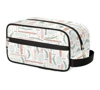 GeMeFv Tree Trunk Leaves Toiletry Bag Hanging Cosmetic Bag Portable Travel Makeup Bag Large Capacity Shaving Bag for Men Women, Tree Trunk Leaves, 10.5×4.4×5.3 in