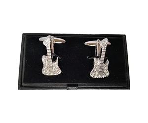 Gemelli - Tie Studio Crystal Guitar Cufflinks