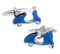Gemelolandia Cufflinks for Lambretta Motorcycle Shirts - Blue Vespa Original Cufflinks for Shirts | For Men and Children | Gifts for Weddings, Communions, Baptisms and Other Events