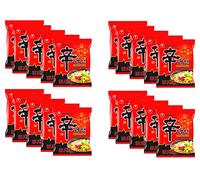 (Pack of 20) Nongshim Shin Ramyun 120g, Instant Korean Style Traditional Spicy Noodle Soup - Excellent for Snacking, Stir-Frying, Soups, Or As A Quick Side Dish