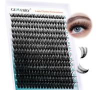 GEMERRY 280pcs Cluster Lashes D Curl 50D 10-18mm Individual Cluster Eyelashes Extensions DIY Lash at Home (50D-0.07D-10-18Mix)