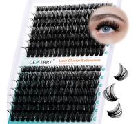 GEMERRY 280pcs Cluster Lashes D Curl 80D+100D 10-18mm Individual Lash Clusters Extensions DIY Lash at Home