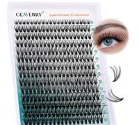 GEMERRY 280Pcs Individual Eyelashes Cluster Lashes D Curl 30D 10-18mm