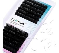 GEMERRY Classic Eyelash Extensions 0.2mm 8-14mm Mix 1:1 Black Silk Individual Lashes D Curl