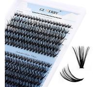 GEMERRY Cluster Eyelash Extensions 240pcs D Curl 30D40D 0.07mm 8-16mm Mix Ribbon Wide Stem Natural Individual
