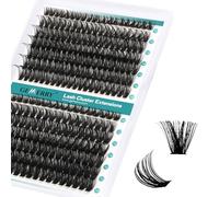 GEMERRY Individual Eyelashes 60D+80D Curl Cluster Lashes Natural Eyelash Extension 280pcs Mixed Tray Reusable Handmade Home Application (60D+80D-0.07D-10-18MIX)