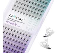 GEMERRY Pre Made Fan Eyelash Extensions 12D Fans 0.07mm D Curl 12mm 12D Cluster Eyelash Extension Premade Fans Volume Russian Individual Lashes Cluster Fan Lash Extensions(0.07-12D-D curl-12mm)