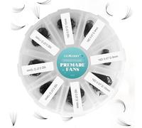 GEMERRY Pre Made Fan Eyelash Extensions 500pcs 16D Fans 0.07mm D Curl 8-15mm mix Cluster Eyelash Extension Premade Fans Volume Russian Individual Lashes Fan Lash Extensions(16D-0.07D-8-15mm)