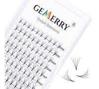 GEMERRY Pre Made Fan Eyelash Extensions 5D Fans 0.07mm D Curl 8-14mm Mix 5D Cluster Eyelash Extension Premade Fans Volume Russian Individual Lashes Cluster Fan Lash Extensions(0.07-5D-D curl-Mix)