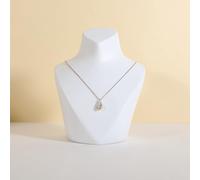 GemeShou 3D Gypsum Jewelry Display Mannequin, White Necklace display Bust Stand for Home Decor, Necklace Pendant Chain Display for Selling【Gypsum Bust】