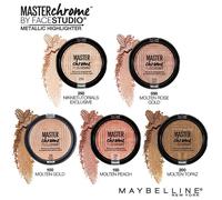 Gemey Maybelline Master Chrome Highlighter Powder 100 Molten Gold 9Gr New