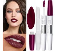 GEMEY MAYBELLINE SuperStay Rouge Duo 24H 845 Aubergine 5 ml New