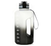GEMFUL 2.2L Half Gallon Water Bottle with Time Marker BPA-Free Sport Jug
