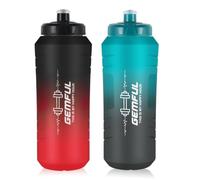 GEMFUL 32oz Hockey Squeeze Water Bottle BPA-Free for Lacrosse | High-flow valve for quick hydration, Leak-proof design, perfect for sports ,football, basketball, boxing, gym